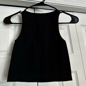 Black By Together Basic Tank Cropped Top